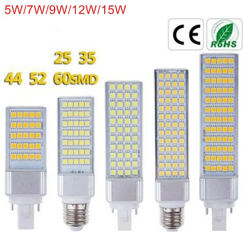 Светодиодный светильник G24 5 Вт 7 9 12 15 E27 SMD 5050 | Лампы и освещение