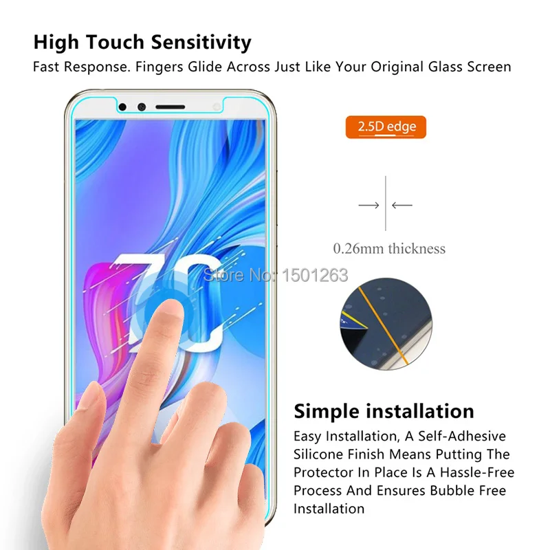 Закаленное стекло для huawei Honor 7C AUM-L41 Русская версия 5 7 &quotзащитный чехол экрана