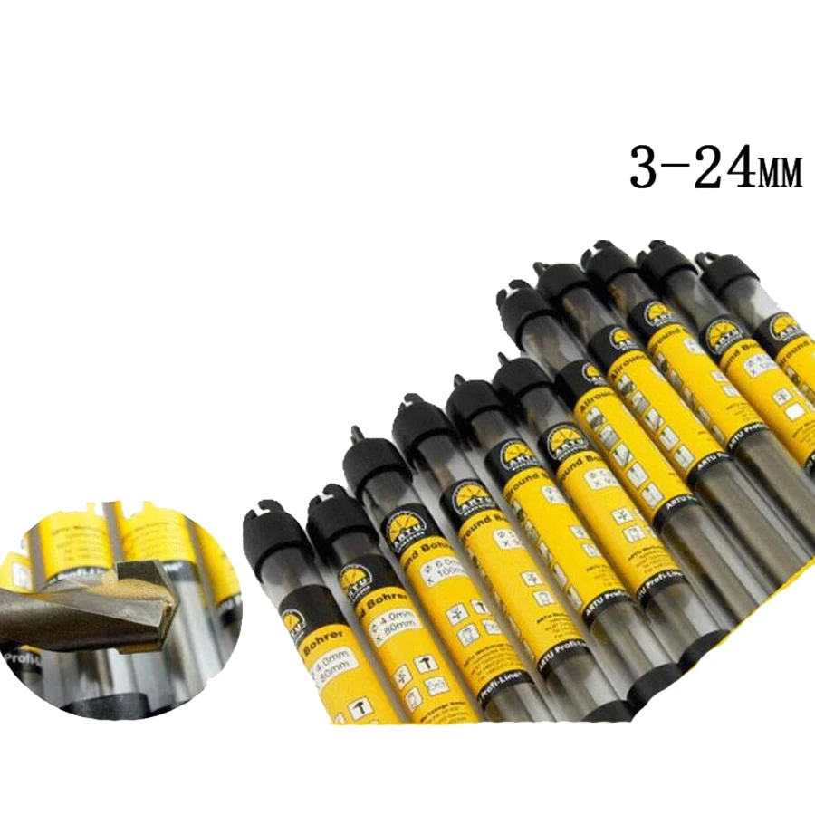 

Germany ARTU high HRC hss steel open hold Drill bit 3-24mm Produce DIY tools Carbide drill (1 piece price)