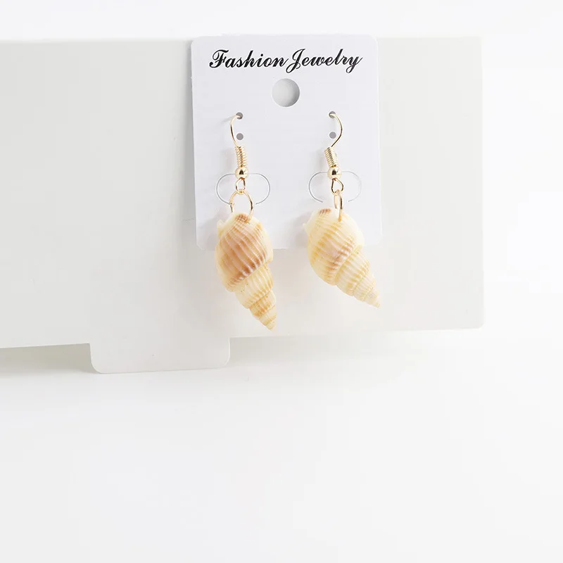 DoreenBeads женские натуральные серьги-капли из ракушек богемский летний Стиль