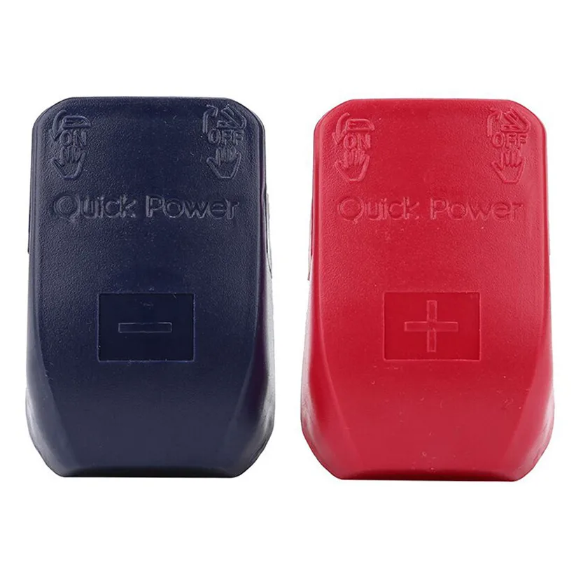 Автомобильный Стайлинг быстроразъемные зажимы клемм для аккумулятора 12 В пара