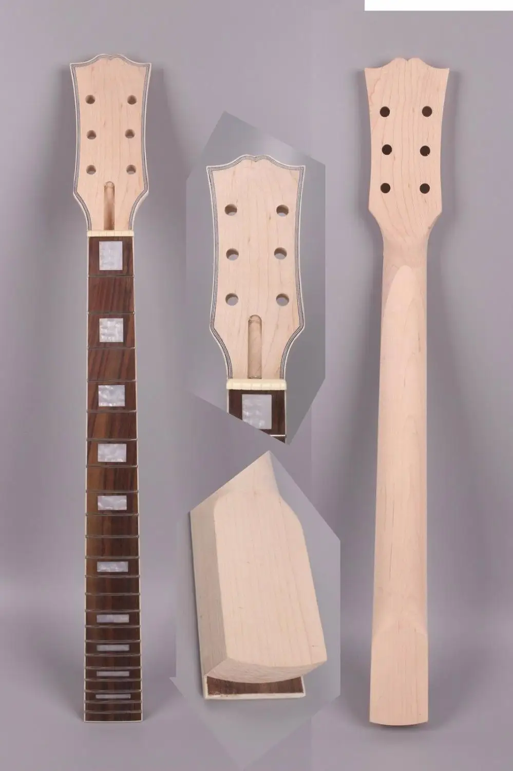 

Unfinish electric guitar neck Maple 22 fret 24.75inch Block inlay bolt on style