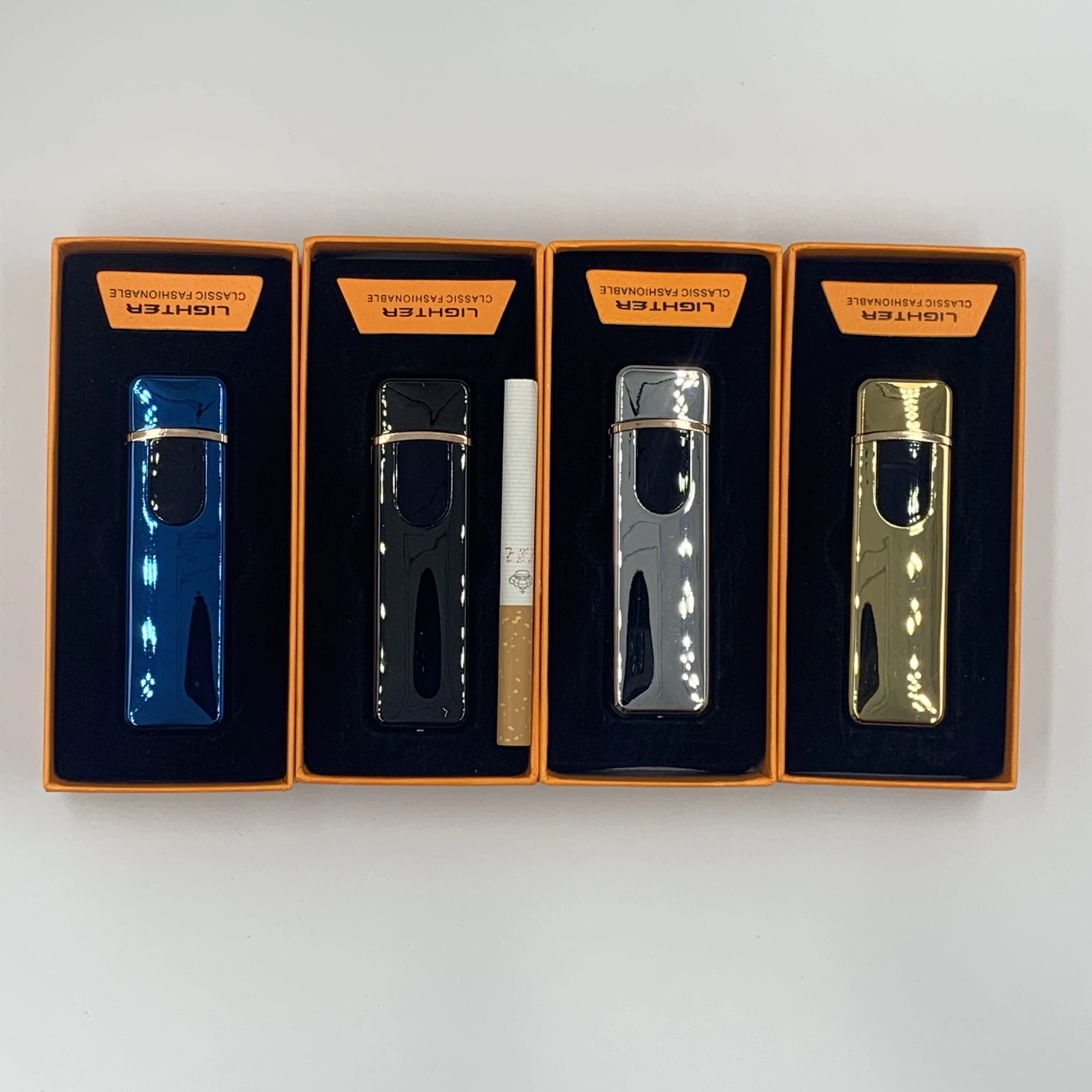 2019 тонкая usb-зарядка зажигалка с сенсорным экраном зажигалки для электронных
