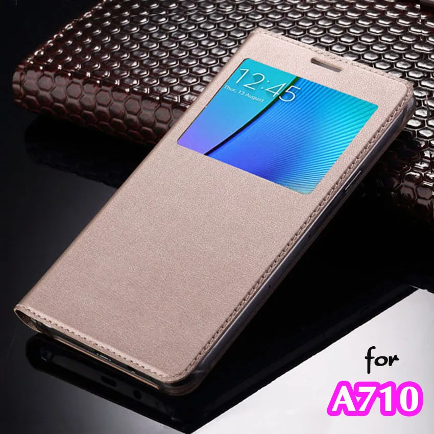 Флип чехол кожаный для телефона samsung Galaxy A7 2016 A 7 A72016 SM A710 A710F ударопрочный 360 полный