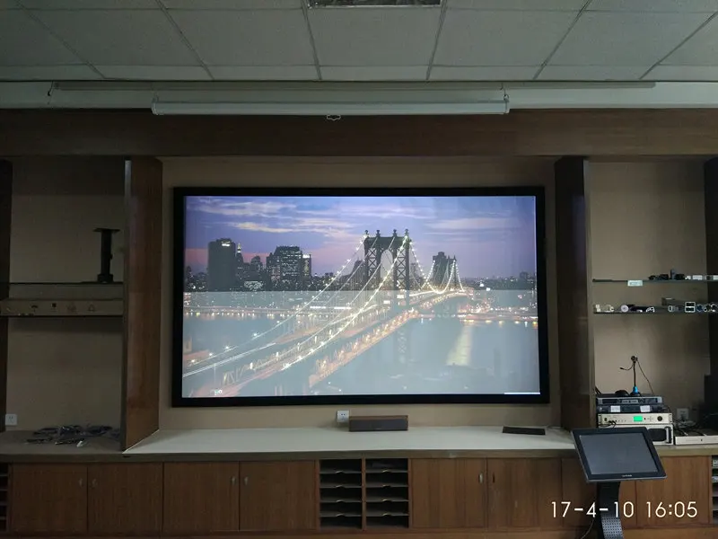 F2VALR 4: 3 видеоформат 4K 3D Анти-светильник черный кристалл ультра тонкий фиксированная рамка проектор экран для нормальных проекторов