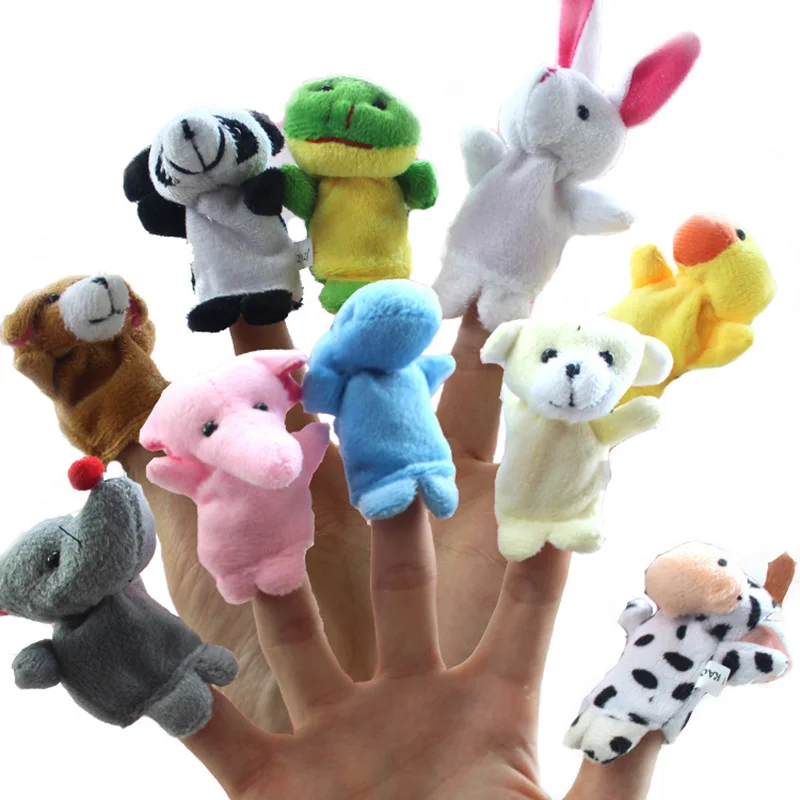 Плюшевые игрушки для детей Rosiky 10 шт./компл. хит продаж|finger puppets|animal finger puppetfamily |