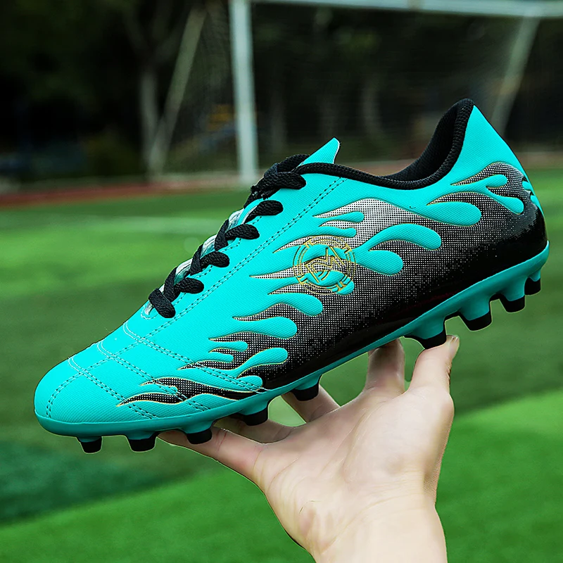 Оригинальные мужские футбольные бутсы тренировочные длинные шипы детские