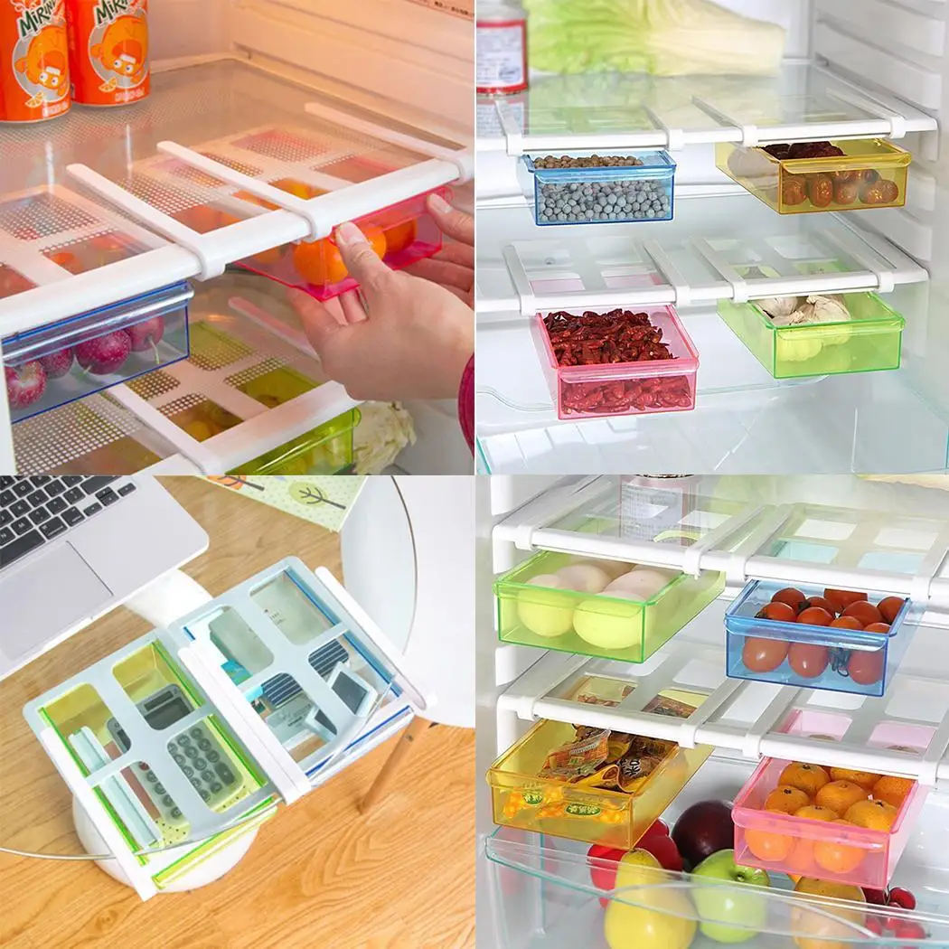 Refrigerator Fresh Storage Drawer Box Kitchen Rack Multi-function 250g 18.2cm 11.3cm 4.5cm | Дом и сад