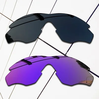 Black and Violet E.O.S поляризованные Сменные линзы для солнцезащитных очков в оправе Окли м2-различные цвета - Цвет линз: Black and Violet