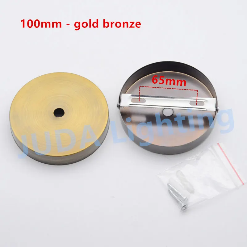 Диаметр 100 мм железная потолочная Роза потолочный навес для цоколя E27 E14 основание