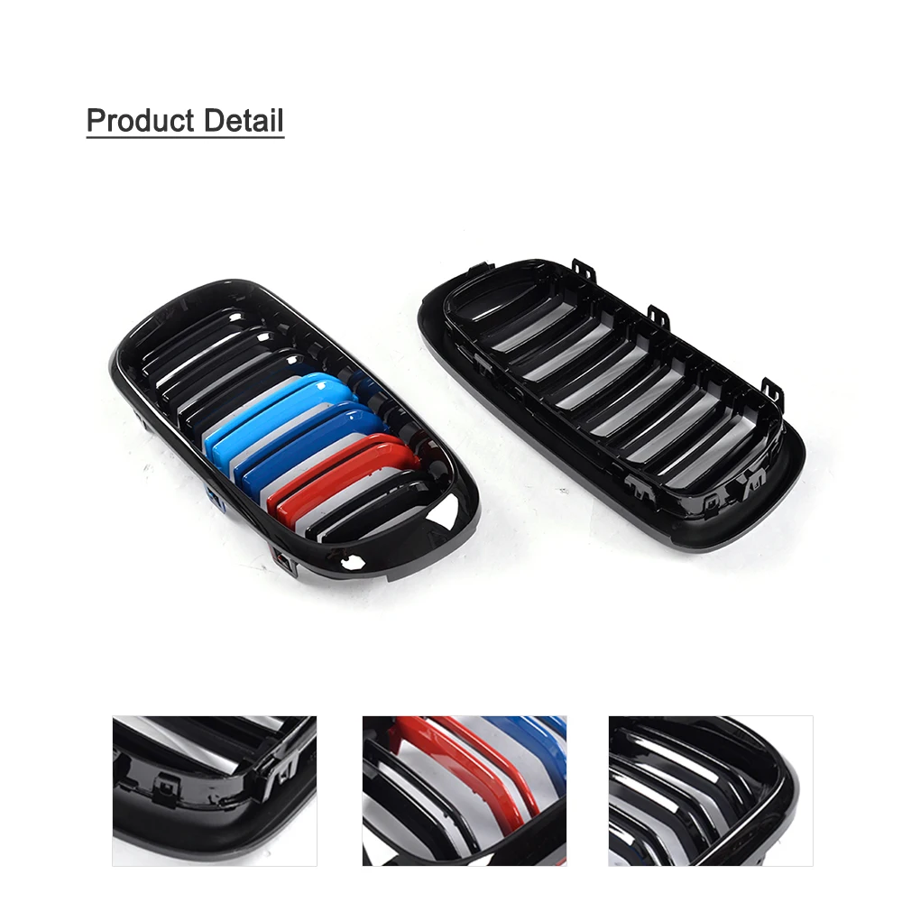 Решетки из АБС-пластика для переднего бампера BMW F15 X5 F16 X6 4 двери 2015-2018 г. 1 пара |