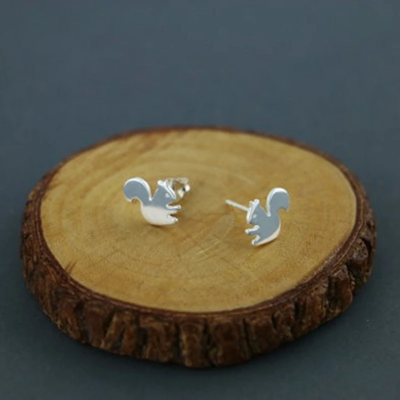 Классические крошечные серьги в виде белок ювелирные изделия милые s гвоздики