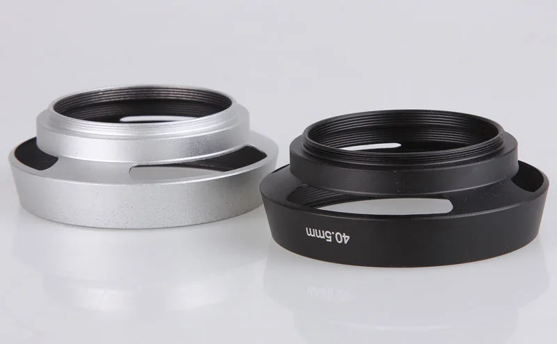 10 шт. черная/серебристая металлическая бленда объектива камеры Резьбовое