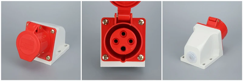32A 3P+ E 4 Pin разъем мужской и женский розетки водонепроницаемый IP44 220-240V