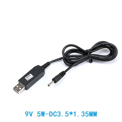 As show USB повышающий провод USB DC 5 В к DC 9 в DC 12 В Повышающий Модуль конвертер Кабель-адаптер 5 Вт 8 Вт 3,5*1,35/5,5*2,1 мм разъем - Цвет: As show