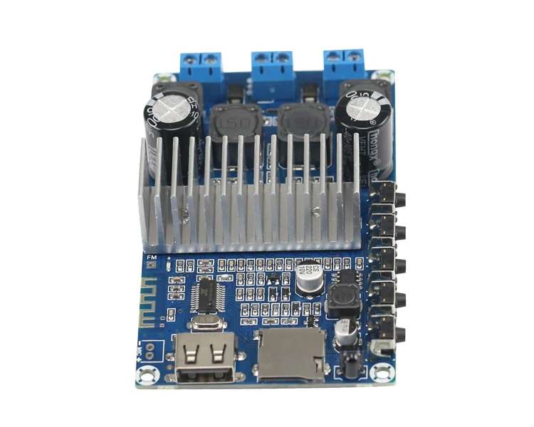 GHXAMP TPA3116D2 Bluetooth усилитель плата 50 Вт* 2 Bluetooth 4,2 Динамик Приемник плата fm-радио USB декодер WMA MP3 EQ звонки