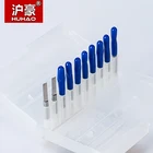 HUHAO 10 шт.лот высокое качество 3,175 мм параллельный Карбид PCB Гравировальный Бит 1,0 мм-3,0 мм Вольфрамовая Концевая фреза с ЧПУ