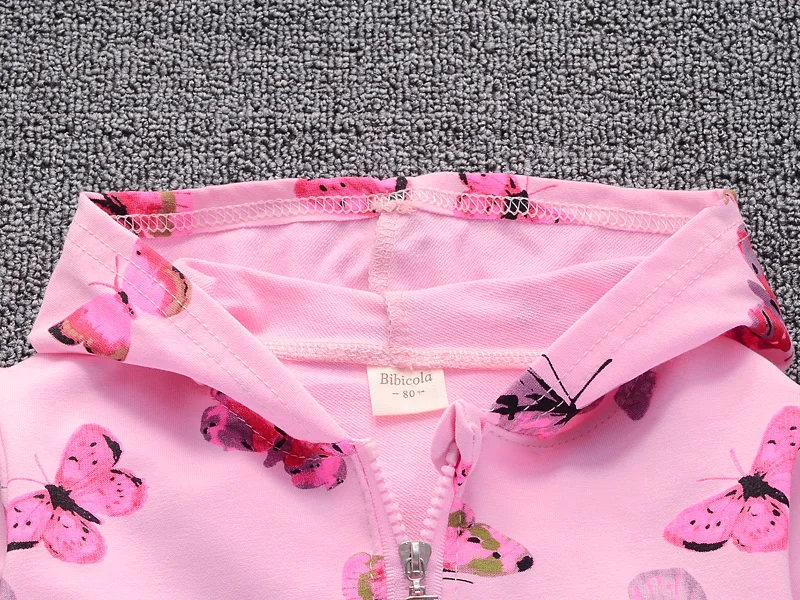 Комплект одежды для маленьких девочек BibiCola Осенний модный спортивный костюм