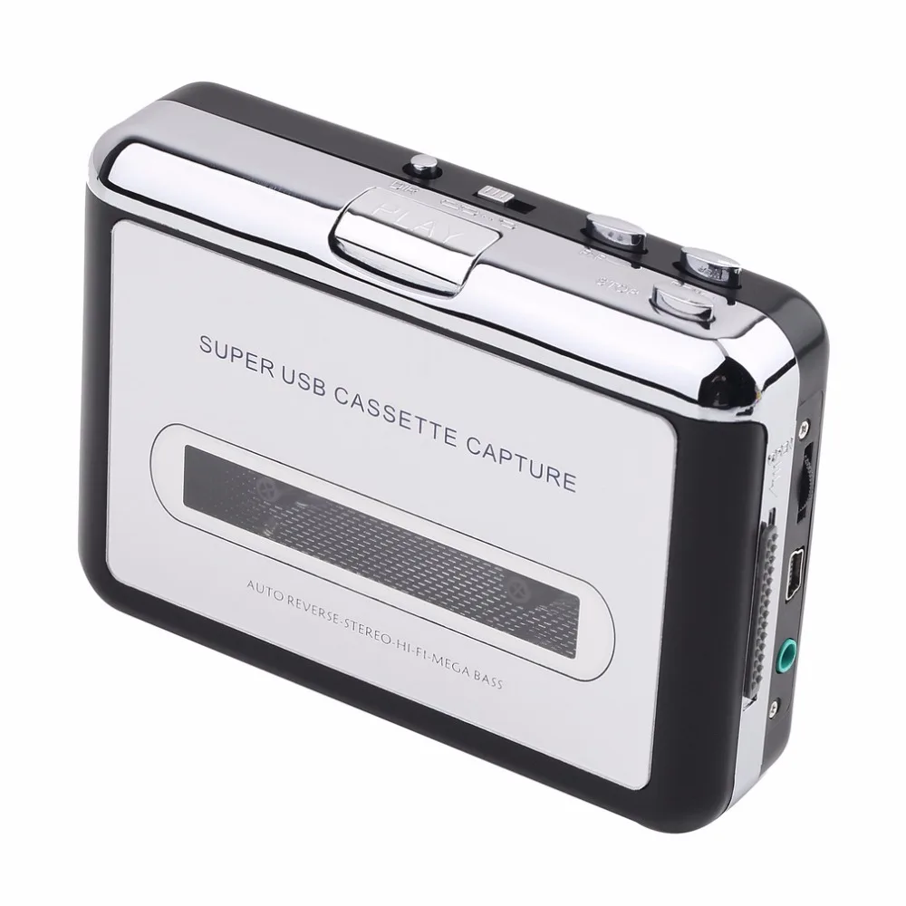 USB 2,0 портативная лента для ПК супер Кассета для MP3 аудио Музыка CD цифровой плеер конвертер захват рекордер+ наушники