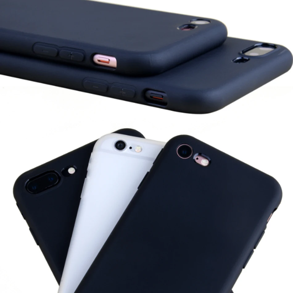 1.3 мм внутри и снаружи Матовый Телефон чехол для iPhone 6 6S Soft Shell телефона случаях|case