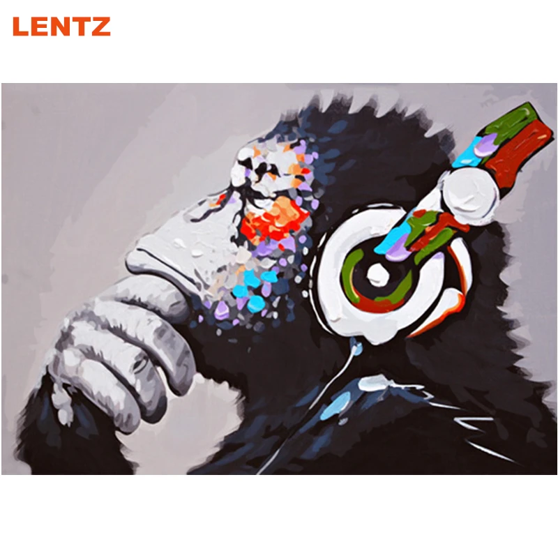 Жирафф абстрактные животные DIY живопись по номерам ручная роспись маслом