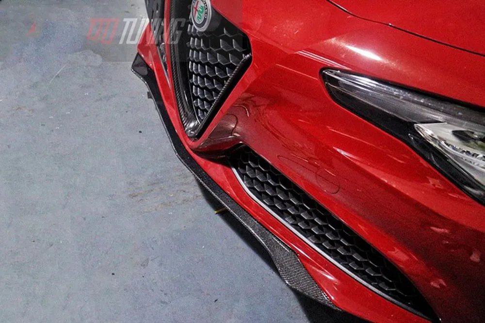 Giulia передний бампер передний спойлер выхлопной наконечник для Alfa Romeo Giulia