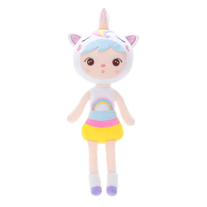 unicorn Плюшевые игрушки мягкие животные куклы милый Единорог для детей мягкая котенок Лиса утка игрушка на день рождения Рождество Дети девочка подарки Metoo - Цвет: unicorn