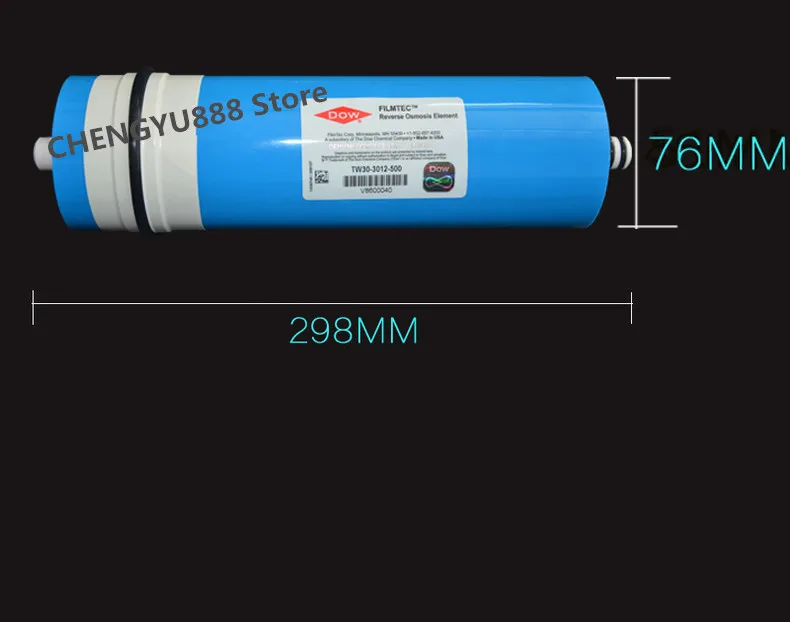 Аутентичный Dow Filmtec 500 gpd Мембрана обратного осмоса TW30-3012-500 для картриджи для водяного фильтра ro система фильтра мембрана