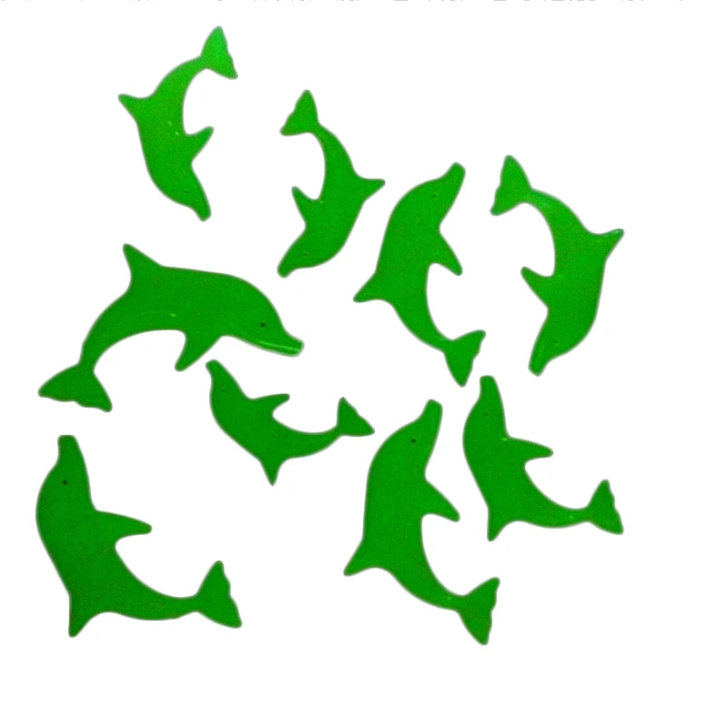 Светится в темноте 3D светящаяся наклейка для стены флуоресцентный Дельфин