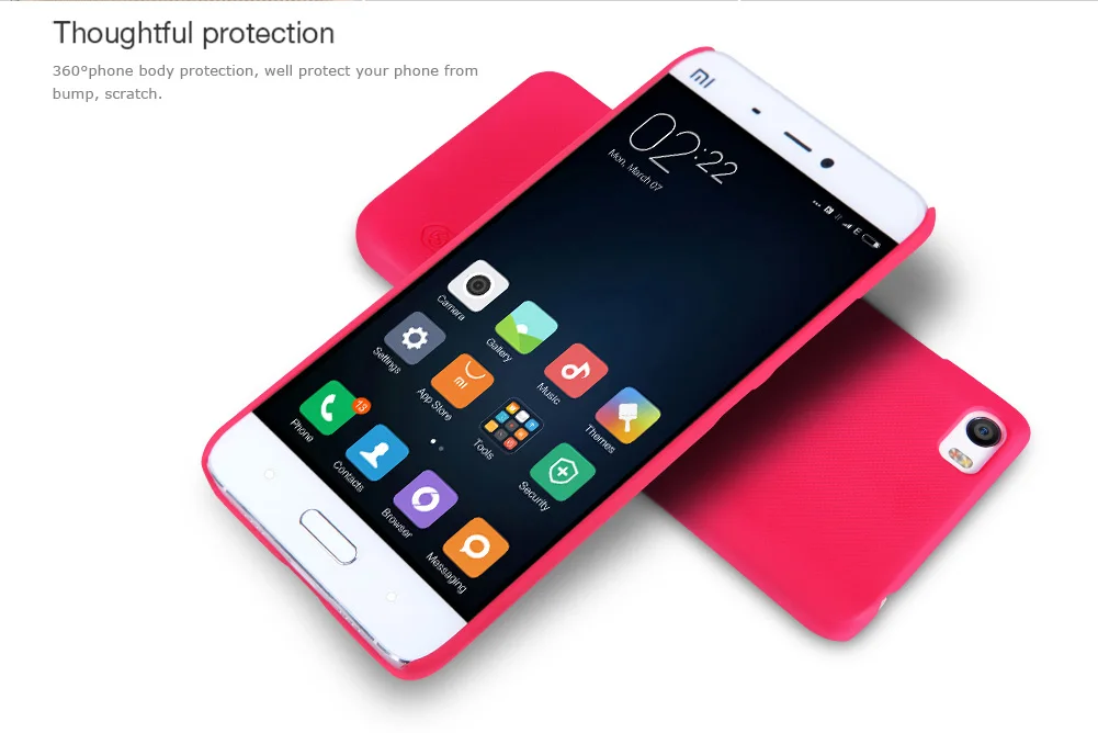 Чехол Nillkin для Xiaomi mi5/Xiaomi M5, матовый защитный чехол, высокое качество, матовый корпус, Жесткий Чехол для Xiaomi mi5