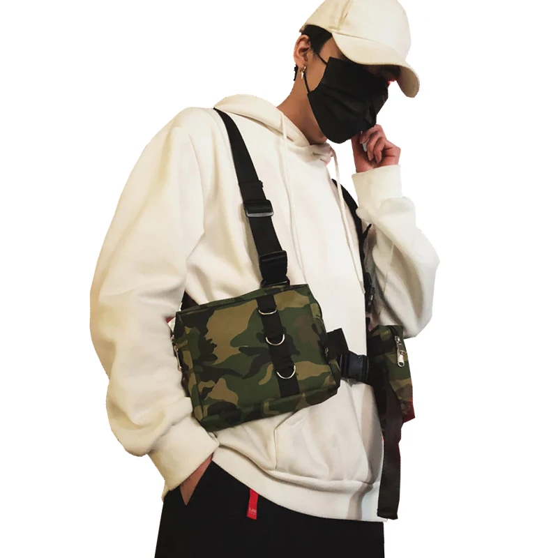 Heymister модная хип-хоп Уличная Мужская тактическая нагрудная сумка функциональная
