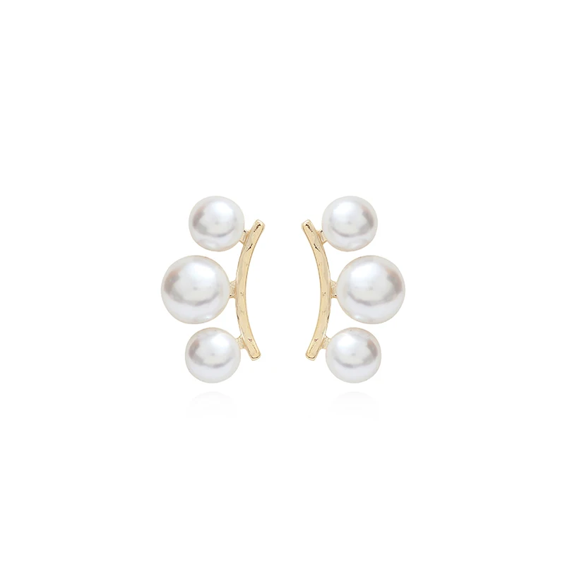 Женские серьги-гвоздики GWACC элегантные серьги из натурального пресноводного