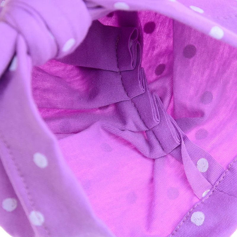 1 Pc Baby Girl Candy Color Sweet Bowknot Hat With Dot Turban Cap For Girls Elastic | Детская одежда и обувь