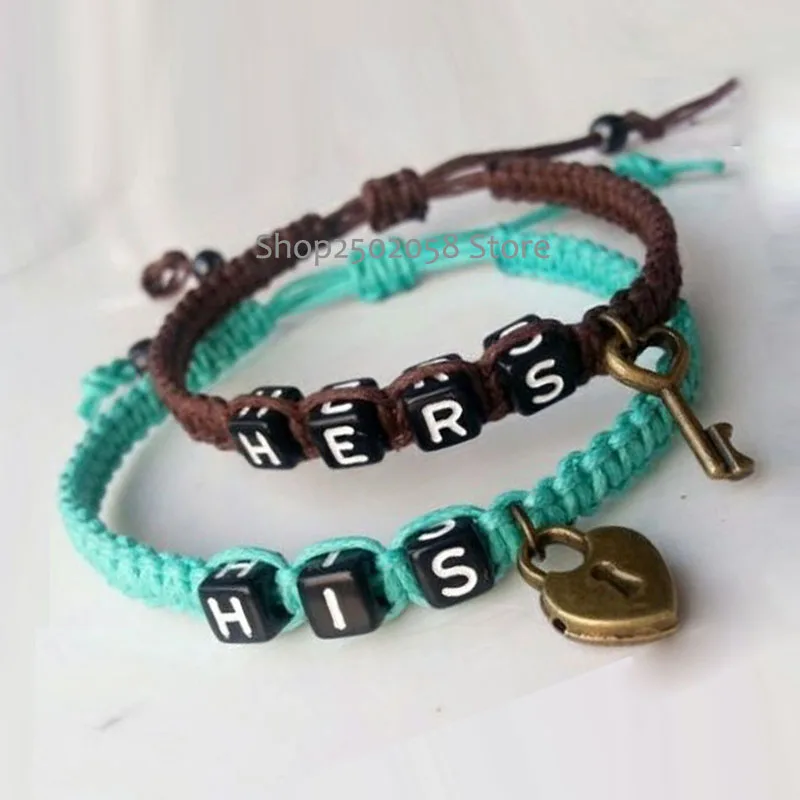 Новинка 2 шт. оптовая продажа лидер продаж Прекрасный Подарочный браслет с замком