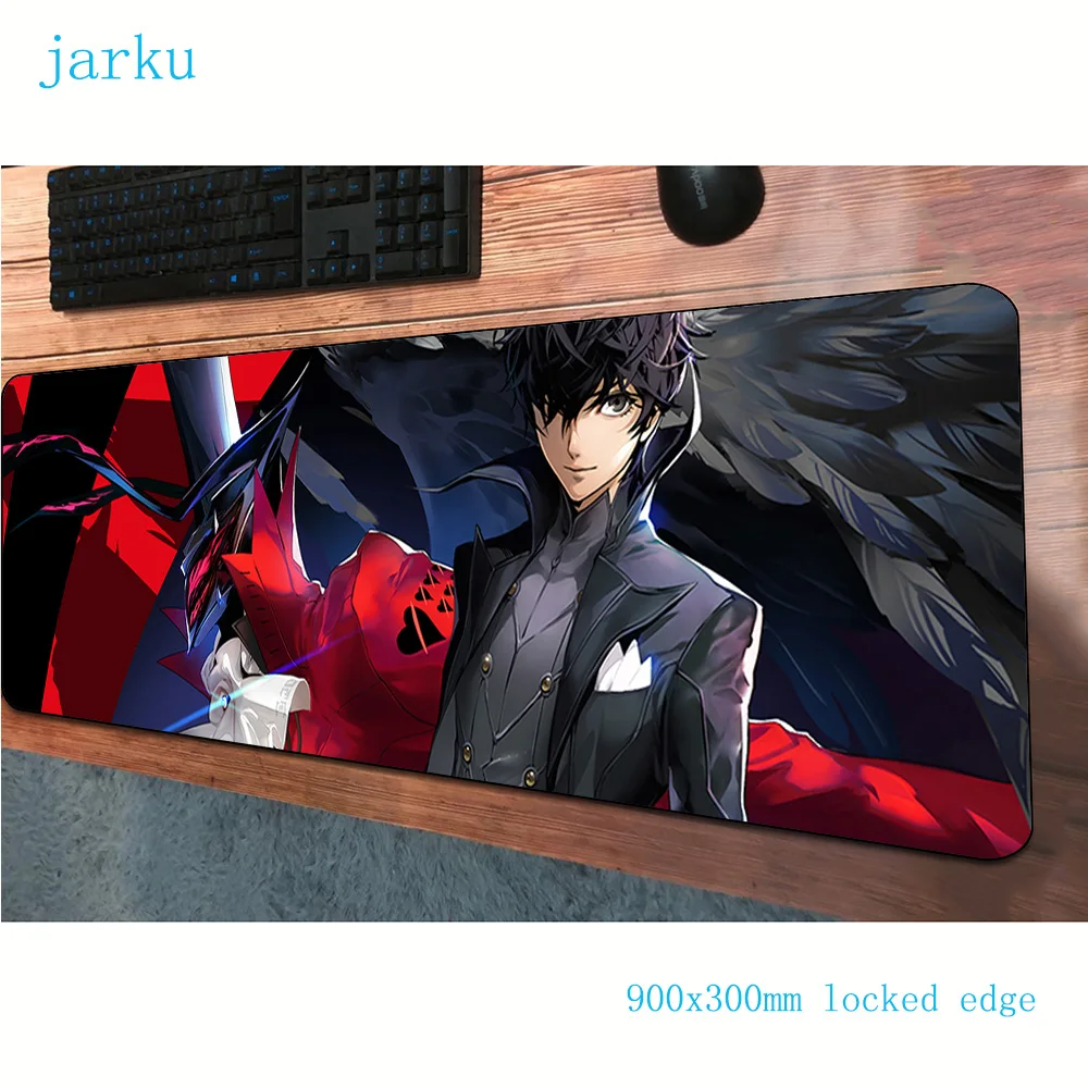 Persona 5 Коврик для мыши 900x300 мм Коврик для компьютерной мыши игровые аксессуары популярные игровые коврики и чехлы игры pc gamer