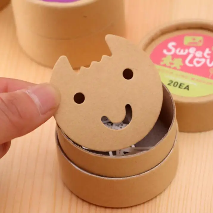 10 коробок/партия металлические закладки мультяшный бумажный зажим красивые мини