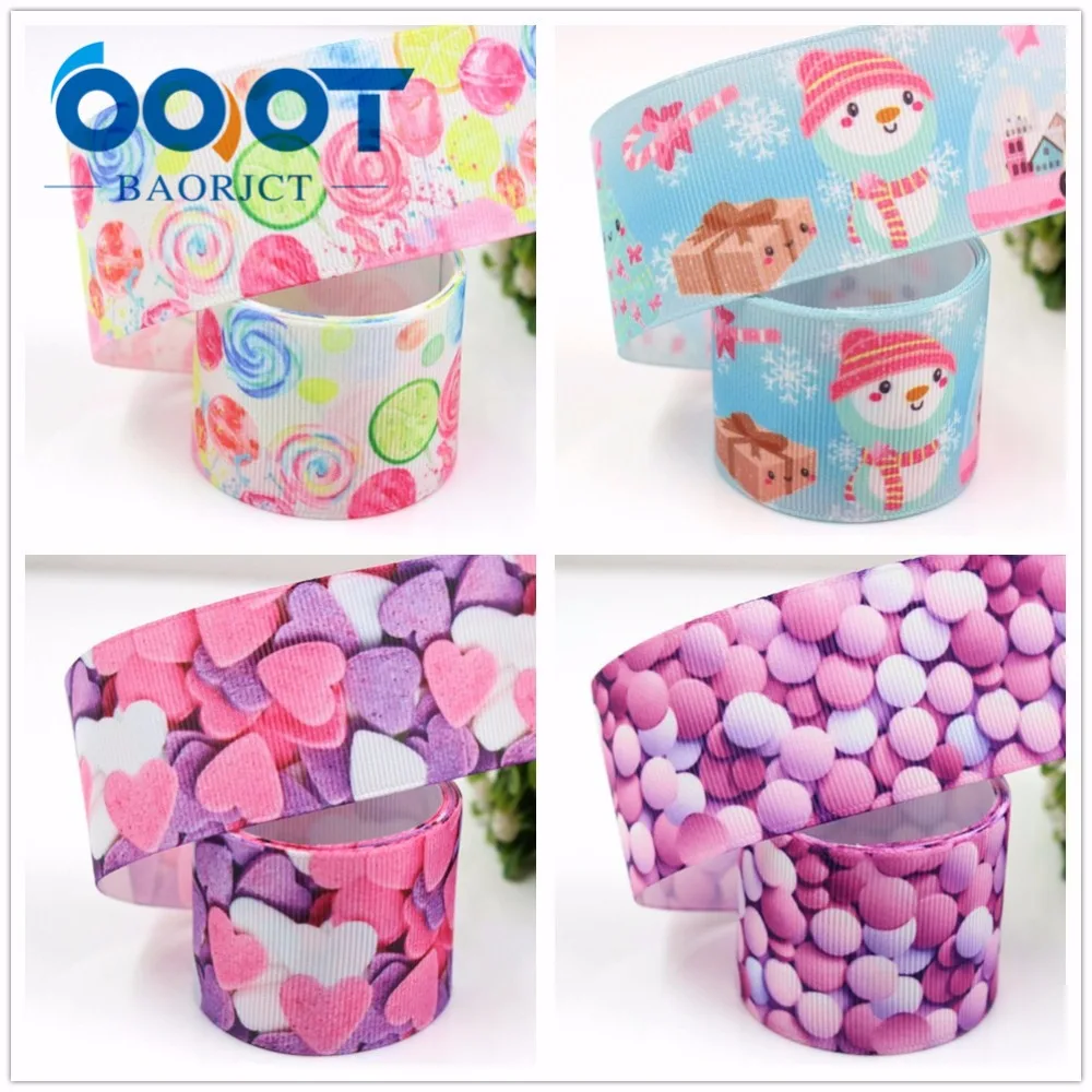 OOOT BAORJCT G-18716-611 38 мм 10 ярдов мультфильм ленты тепловой передачи печатных grosgrain Свадебные аксессуары DIY материал