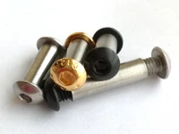 18 5 мм * (черный) Нержавеющая сталь Ручка ножа гриб Чикаго Винты подходит для