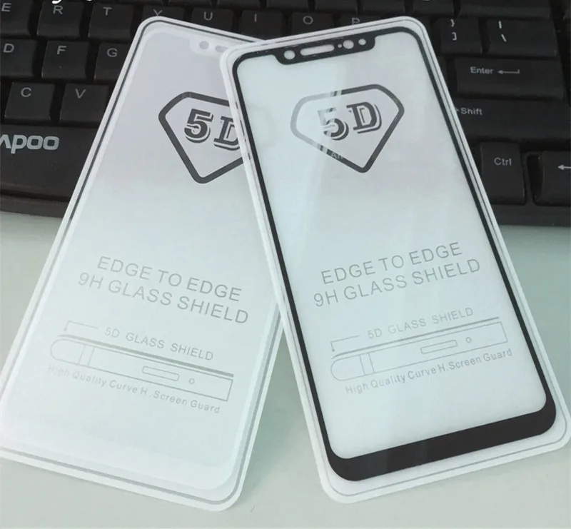 5D Защитное стекло для экрана Xiaomi Mi 8 полное покрытие противоударное закаленное