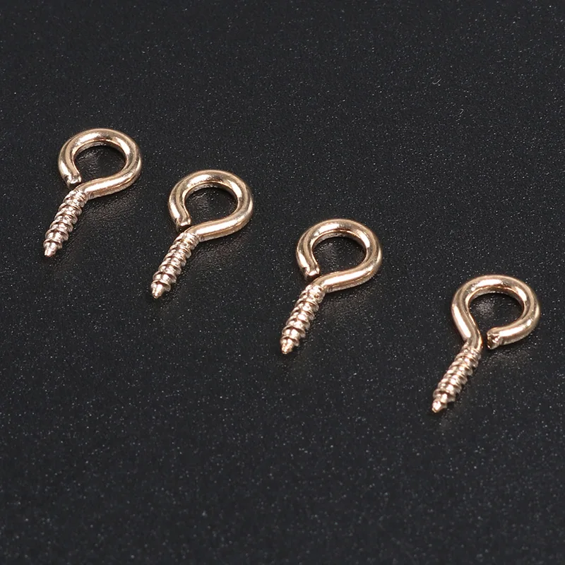 50 шт. 4/5/6 мм Мини булавки с глазком Eyepins, крючки, станок и проушины с винтовой резьбой металлические украшения кулоны застежками "сделай сам" для изготовления ювелирных изделий, аксессуары