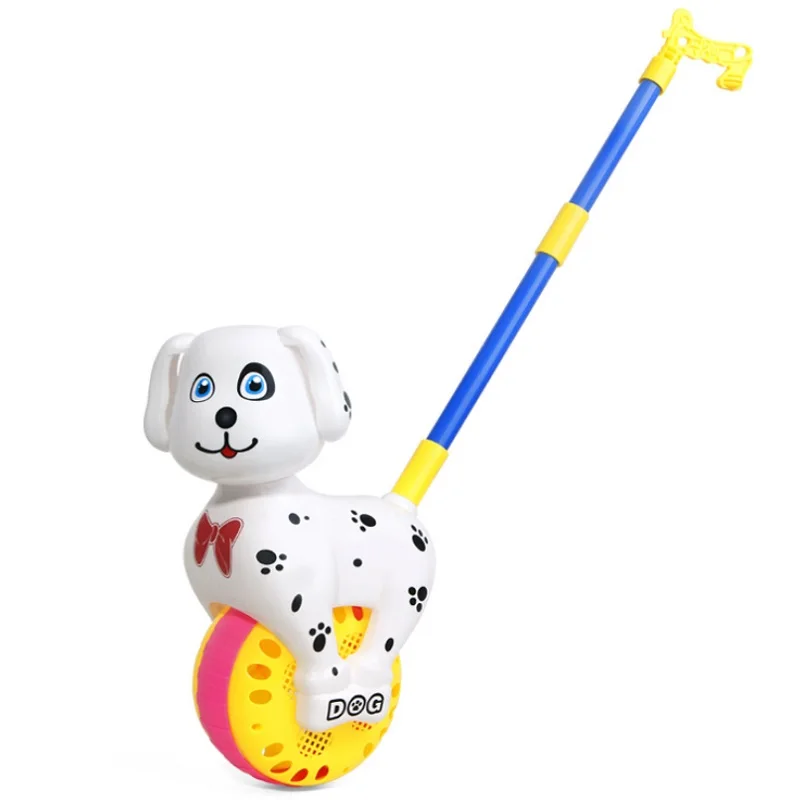 Для малышей тележка ходунки игрушки древесно-пластиковая Съемная животного