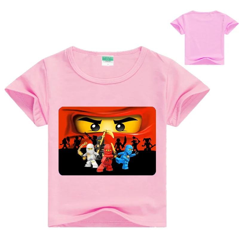 Ninja Ninjago/Хлопковые футболки для мальчиков детская футболка с короткими рукавами