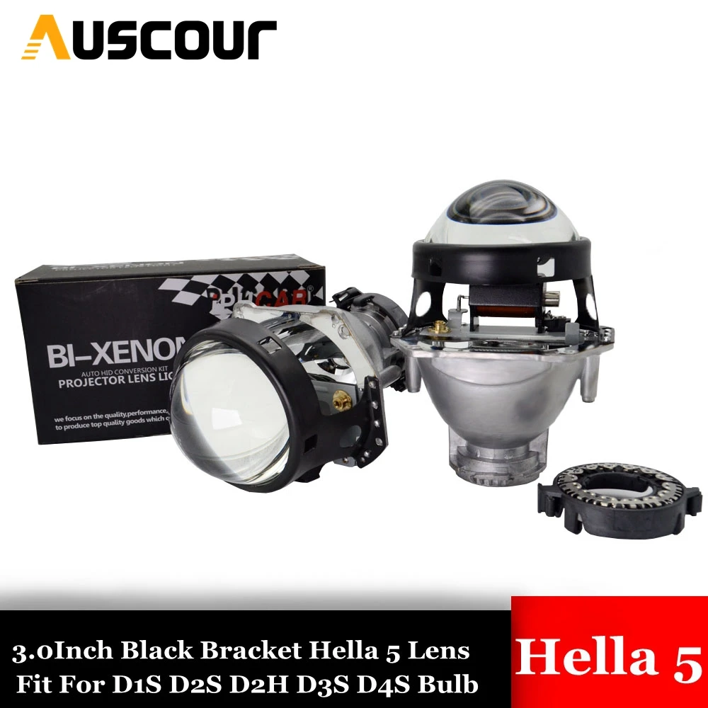 Биксеноновая линза для проектора hid 2 шт. комплект ксеноновых ламп hella 5 черный