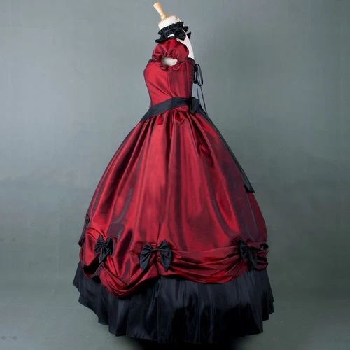 

Red Princess Victorian Dress Stage Dresses Civil War Dress