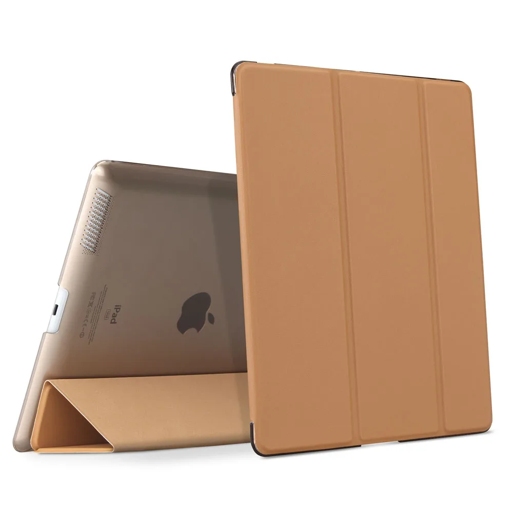 Brown Для iPad 2/3/4, ywvak из линейки YiPPee Цвет PU Smart Cover чехол Магнит wake up sleep для apple iPad2 iPad3 iPad4 - Цвет: Brown
