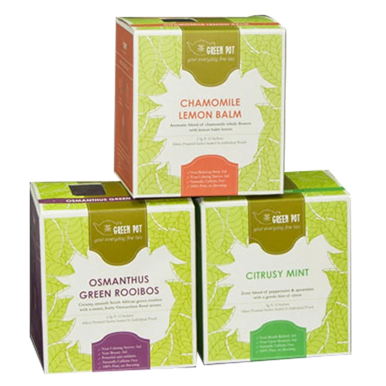 Custom Design simple paper packing of small box for fruit tea packaging
