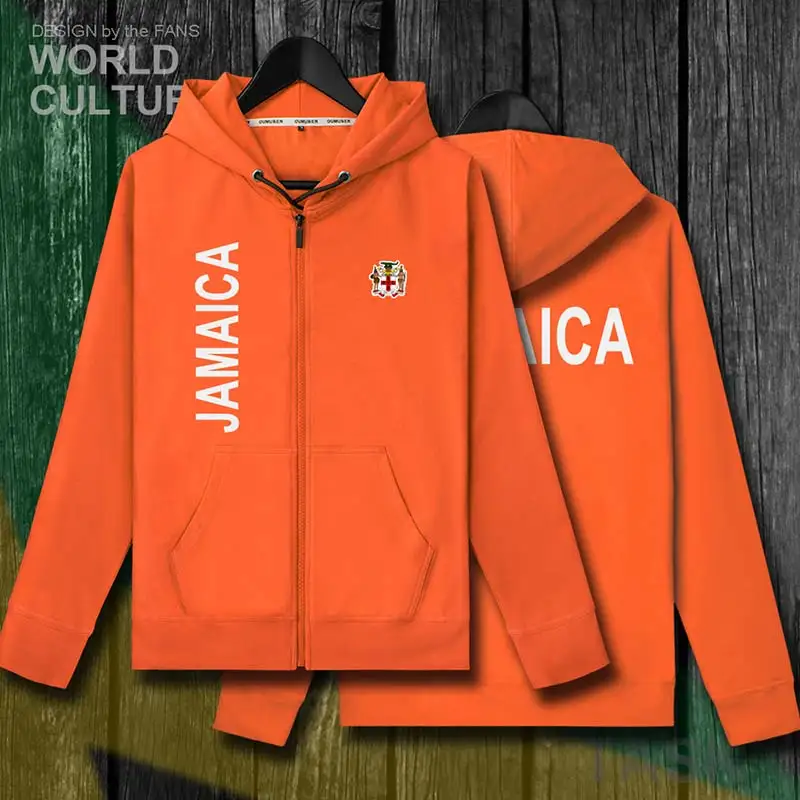 Jam aica jam aican мужские худи из флиса толстовка зимний кардиган на молнии трикотажные мужские куртки и пальто спортивный костюм одежда - Цвет: 20zipper-orange-thin