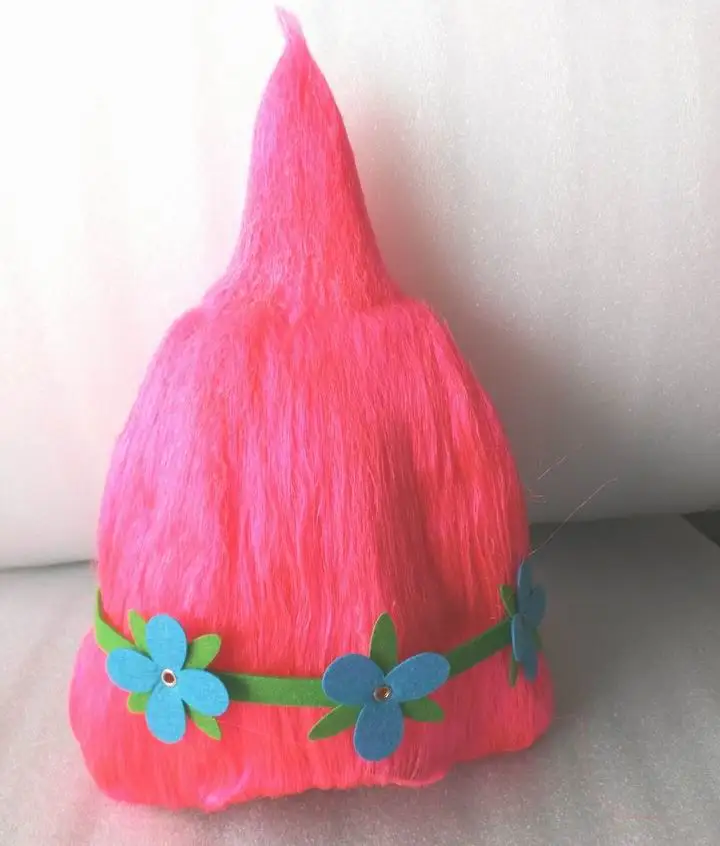 Детский парик тролля Поппи карнавальный костюм на Хэллоуин товары для вечеринок