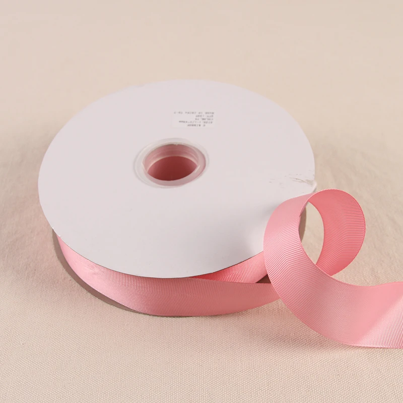 2Meters/Lot 40mm Grosgrain Ribbons DIY Headband Hair Clips Material Handmade Crafts Supplies Wedding Party Gift Wrapping Ribbons - Цвет: Medium Pink