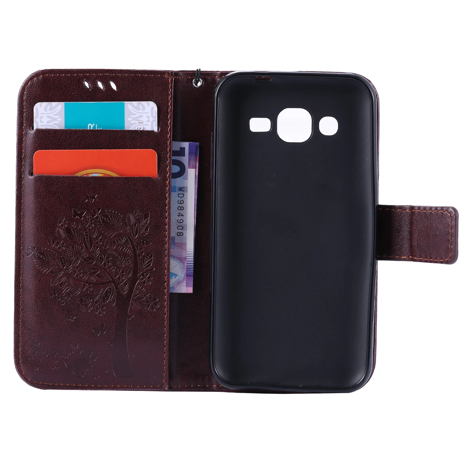 Флип кейс для Samsung J2 J 2 2015 J200 SM J200F J200BT J200G чехол телефона кожаный J200H/DS сумка|case for